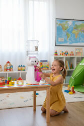 Funtik Kedi Çocuk Su Sebili Beyaz Üzeri Pembe - 2